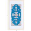SAFAVIEH Home Collection Chartrelle Blue/Pink 14 x 29-inch Boho Chic Wood Framed Textile Wall Art for Bedroom, Living Room, Foyer, Dining Area, Entryway