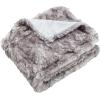 SAFAVIEH Home Collection Faux Chinchilla Throw, Grey(Gray)