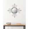 SAFAVIEH Home Collection Maltese Mirror, Antiqued Black