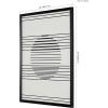 SAFAVIEH Home Collection Measured Gaze Black/Ivory Modern Minimalist 16 x 20-inch Framed Wall Art for Bedroom, Living Room, Foyer, Dining Area, Entryway