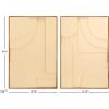 SAFAVIEH Home Collection Modern Geometry Modern Contemporary Natural/Ivory 16 x 24-inch Wall Art Decor Set of 2