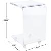 SAFAVIEH Home Collection Rollins Clear Acrylic Bar Cart