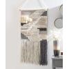 SAFAVIEH Home Collection Sedona Itsuki Boho Tribal Ivory/Grey Wool Woven Tapestry Hanging Wall Art