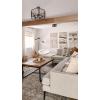 SAFAVIEH Home Collection Sedona Saraj Boho Tribal Ivory/Grey Wool & Jute Woven Tapestry Hanging Wall Art