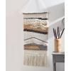 SAFAVIEH Home Collection Sedona Saraj Boho Tribal Ivory/Grey Wool & Jute Woven Tapestry Hanging Wall Art