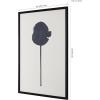 SAFAVIEH Home Collection Shadow of a Dandelion Black/Ivory 18 x 24-inch Modern Minimalist Abstract Framed Wall Art for Bedroom, Living Room, Foyer, Dining Area, Entryway