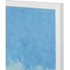 SAFAVIEH Home Collection Shoreline Light Blue/Sand 16 x 20-inch Abstract Framed Wall Art for Bedroom, Living Room, Foyer, Dining Area, Entryway