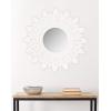 SAFAVIEH Home Collection Sun King Mirror, White, Antique(Antique White)