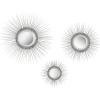 SAFAVIEH Home Collection Sunburst Triptych Mirror(Silver)