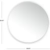 SAFAVIEH Home Eason Silver Round 30-inch Decorative Accent Mirror(Silver)