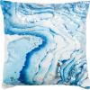 SAFAVIEH Home Jakki White and Blue Glam 18-inch Decorative Pillow Pillow