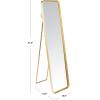 SAFAVIEH Home Lerna Brushed Brass 61-inch High Standing Full Length Mirror
