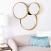 SAFAVIEH Home Loni Foil 22.5-inch Decorative Accent Mirror, Gold/Black(Gold / Black)