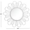 SAFAVIEH Home Lorence Silver Flower 23-inch Decorative Accent Mirror
