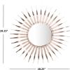 SAFAVIEH Home Marlene Rose Gold Sunburst 28-inch Decorative Accent Mirror
