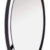 SAFAVIEH Home Radlin Matte Black Round 22-inch Decorative Accent Mirror