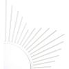 SAFAVIEH Home River Silver Sunburst 36-inch Decorative Accent Mirror