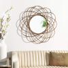 SAFAVIEH Home Sinisa Gold 32-inch Decorative Accent Mirror