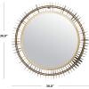 SAFAVIEH Home Storm Brass Antique 30-inch Decorative Accent Mirror