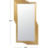 SAFAVIEH Home Trenla Gold Foil Rectangle 49-inch High Decorative Accent Mirror