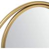 SAFAVIEH Home Wonder Brushed Brass Round 23.8-inch Decorative Accent Mirror