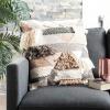 SAFAVIEH Honor Throw Pillow, Grey/Ivory