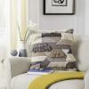 SAFAVIEH Honor Throw Pillow, Grey/Ivory