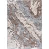 SAFAVIEH Horizon Shag Collection Area Rug – 6′ x 9′, Grey & Blue, Modern Abstract Design, Non-Shedding & Easy Care, 2-inch Thick Ideal for High Traffic Areas in Living Room, Bedroom (HZN890G)(Taupe/Blue)