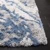 SAFAVIEH Horizon Shag Collection Area Rug – 6′ x 9′, Grey & Blue, Modern Abstract Design, Non-Shedding & Easy Care, 2-inch Thick Ideal for High Traffic Areas in Living Room, Bedroom (HZN890G)(Grey/Blue)