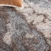 SAFAVIEH Horizon Shag Collection Area Rug – 6′ x 9′, Grey & Blue, Modern Abstract Design, Non-Shedding & Easy Care, 2-inch Thick Ideal for High Traffic Areas in Living Room, Bedroom (HZN890G)(Taupe/Blue)