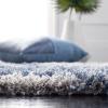 SAFAVIEH Horizon Shag Collection Area Rug – 6′ x 9′, Grey & Blue, Modern Abstract Design, Non-Shedding & Easy Care, 2-inch Thick Ideal for High Traffic Areas in Living Room, Bedroom (HZN890G)(Grey/Blue)