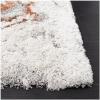 SAFAVIEH Horizon Shag Collection Area Rug – 6′ x 9′, Grey & Blue, Modern Abstract Design, Non-Shedding & Easy Care, 2-inch Thick Ideal for High Traffic Areas in Living Room, Bedroom (HZN890G)(Grey/Rust)