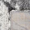 SAFAVIEH Horizon Shag Collection Area Rug – 6′ x 9′, Grey & Blue, Modern Abstract Design, Non-Shedding & Easy Care, 2-inch Thick Ideal for High Traffic Areas in Living Room, Bedroom (HZN890G)(Grey/Ivory)