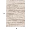 SAFAVIEH Hudson Shag Collection Area Rug – 6′ x 9′, Ivory & Beige, Modern Design, Non-Shedding & Easy Care, 2-inch Thick Ideal for High Traffic Areas in Living Room, Bedroom (SGH206B)(Ivory/Beige)