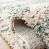 SAFAVIEH Hudson Shag Collection Area Rug – 6′ x 9′, Ivory & Beige, Modern Design, Non-Shedding & Easy Care, 2-inch Thick Ideal for High Traffic Areas in Living Room, Bedroom (SGH206B)(Ivory/Green)