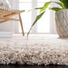 SAFAVIEH Hudson Shag Collection Area Rug – 6′ x 9′, Ivory & Beige, Modern Design, Non-Shedding & Easy Care, 2-inch Thick Ideal for High Traffic Areas in Living Room, Bedroom (SGH206B)(Ivory/Beige)