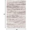 SAFAVIEH Hudson Shag Collection Area Rug – 6′ x 9′, Ivory & Beige, Modern Design, Non-Shedding & Easy Care, 2-inch Thick Ideal for High Traffic Areas in Living Room, Bedroom (SGH206B)(Ivory/Grey)