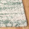 SAFAVIEH Hudson Shag Collection Area Rug – 6′ x 9′, Ivory & Beige, Modern Design, Non-Shedding & Easy Care, 2-inch Thick Ideal for High Traffic Areas in Living Room, Bedroom (SGH206B)(Ivory/Green)