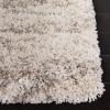SAFAVIEH Hudson Shag Collection Area Rug – 6′ x 9′, Ivory & Beige, Modern Design, Non-Shedding & Easy Care, 2-inch Thick Ideal for High Traffic Areas in Living Room, Bedroom (SGH206B)(Ivory/Beige)