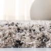 SAFAVIEH Iceland Shag Collection Area Rug – 9′ x 12′, Cream & Grey, Modern Design, Easy Care, 2.5-inch Thick Ideal for High Traffic Areas in Living Room, Bedroom (ISG519A)(Cream/Grey)