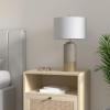 SAFAVIEH Lighting Collection – Set of 2 Modern Contemporary Farmhouse Grey Concrete & Gold 24-Inch Table Lamps for Bedroom, Living Room, Home Office, LED Bulbs Included (LIT4451A-SET2)