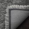 SAFAVIEH Luxe Shag Collection Area Rug – 5′ x 8′, Ivory, Handmade Glam, 3.2-inch Thick Ideal for High Traffic Areas in Living Room, Bedroom (SGX160A)(Grey)