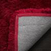 SAFAVIEH Luxe Shag Collection Area Rug – 5′ x 8′, Ivory, Handmade Glam, 3.2-inch Thick Ideal for High Traffic Areas in Living Room, Bedroom (SGX160A)(Red)
