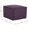 SAFAVIEH Mercer Collection Elaine Ottoman(Plum)