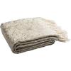SAFAVIEH Peppin Metallic Throw Blanket, Natural/Gold