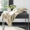 SAFAVIEH Peppin Metallic Throw Blanket, Natural/Gold