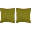 SAFAVIEH Pillow Collection 18-Inch Floral Pillow, Green, Set of 2