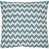 SAFAVIEH Pillows Collection Striped Taelea Decorative Pillow, 18-Inch, Navy Blue, Set of 2(Blue Rain)