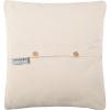 SAFAVIEH Pillows Collection Striped Taelea Decorative Pillow, 18-Inch, Navy Blue, Set of 2(Light Grey)