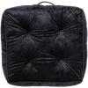 SAFAVIEH Primrose Glam 18-inch Blush Pink Velvet Square Floor Pillow, 0(Black)